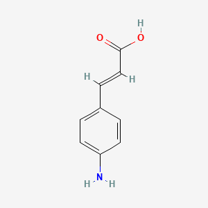 molecular formula C9H9NO2 B1270960 4-Aminocinnamic acid CAS No. 2393-18-2