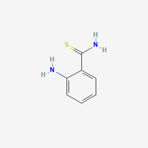 molecular formula C7H8N2S B1270963 2-Aminobenzenecarbothioamide CAS No. 2454-39-9
