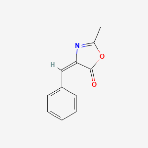 molecular formula C11H9NO2 B1270965 2-甲基-4-(苯亚甲基)恶唑-5(4H)-酮 CAS No. 881-90-3