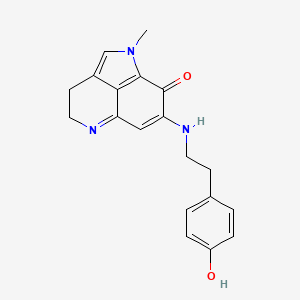 molecular formula C19H19N3O2 B12709758 Makaluvamine K CAS No. 174232-36-1