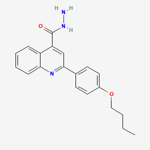 molecular formula C20H21N3O2 B1270976 2-(4-Butoxyphenyl)quinoline-4-carbohydrazide CAS No. 51842-80-9