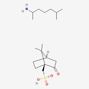 molecular formula C18H35NO4S B12709817 Octodrine camsilate CAS No. 1971-57-9