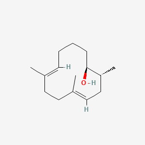 molecular formula C15H26O B12709833 Cyclododecadienol, trimethyl- CAS No. 71735-86-9