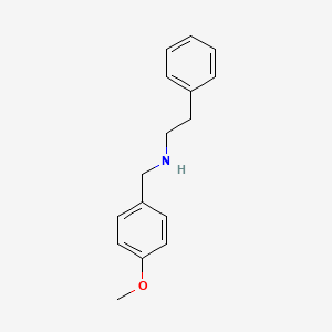molecular formula C16H19NO B1270993 [(4-甲氧基苯基)甲基](2-苯乙基)胺 CAS No. 3241-00-7