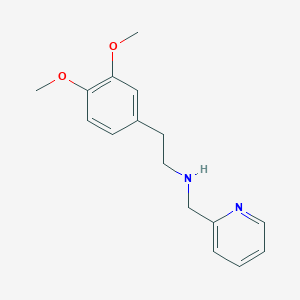 molecular formula C16H20N2O2 B1270994 2-(3,4-dimethoxyphenyl)-N-(pyridin-2-ylmethyl)ethanamine CAS No. 99615-36-8