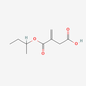 molecular formula C9H14O4 B12709960 sec-Butyl itaconate CAS No. 56525-13-4