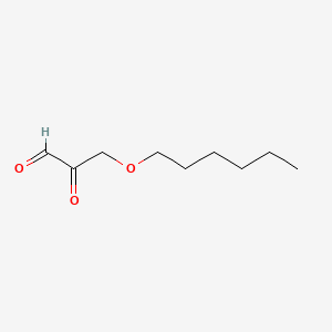 molecular formula C9H16O3 B12709971 3-(Hexyloxy)-2-oxopropionaldehyde CAS No. 93892-08-1