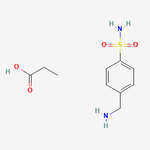 molecular formula C10H16N2O4S B12709988 Mafenide propionate CAS No. 12001-72-8