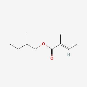 molecular formula C10H18O2 B12709993 2-Methylbutyl (E)-(+)-2-methylisocrotonate CAS No. 97752-27-7