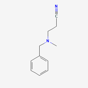 molecular formula C11H14N2 B1271003 3-[Benzyl(methyl)amino]propanenitrile 