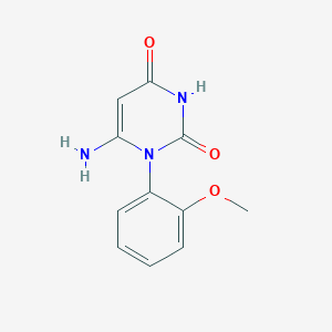 molecular formula C11H11N3O3 B1271006 6-氨基-1-(2-甲氧基苯基)嘧啶-2,4(1H,3H)-二酮 CAS No. 180028-89-1