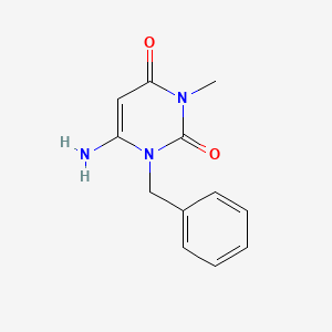 molecular formula C12H13N3O2 B1271007 6-Amino-1-benzyl-3-methylpyrimidine-2,4(1H,3H)-dione CAS No. 53681-51-9