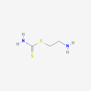 molecular formula C3H8N2S2 B12710071 ((2-Aminoethyl)sulfanyl)carbothioamide CAS No. 58450-28-5