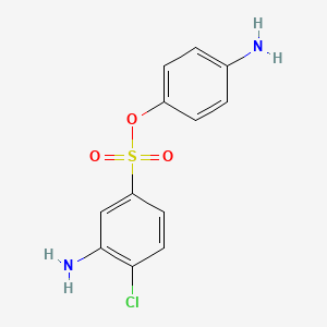 molecular formula C12H11ClN2O3S B1271008 (4-aminophenyl) 3-amino-4-chlorobenzenesulfonate CAS No. 64910-68-5