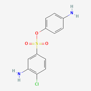 molecular formula C12H11ClN2O3S B1271008 4-Aminophenyl 3-amino-4-chlorobenzene-1-sulfonate CAS No. 64910-68-5