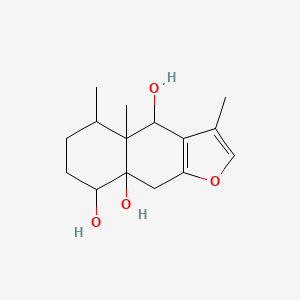 molecular formula C15H22O4 B12710089 Euryopsol CAS No. 25274-06-0