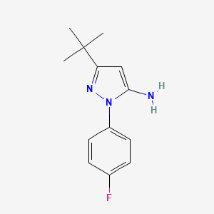 3-tert-butyl-1-(4-fluorophenyl)-1H-pyrazol-5-amine
