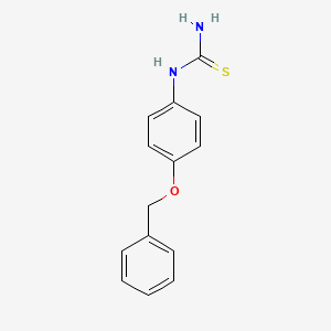 molecular formula C14H14N2OS B1271019 1-(4-苄氧基苯基)-2-硫脲 CAS No. 65069-53-6