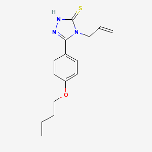 molecular formula C15H19N3OS B1271020 4-allyl-5-(4-butoxyphenyl)-4H-1,2,4-triazole-3-thiol CAS No. 831241-56-6