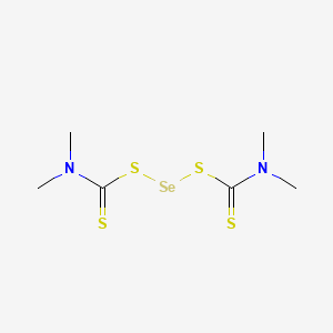 molecular formula C6H12N2S4Se B12710220 Bis(dimethyldithiocarbamato-S,S')selenium CAS No. 19632-73-6