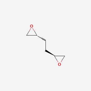 molecular formula C6H10O2 B12710250 Diallyl dioxide, erythro- CAS No. 74892-53-8