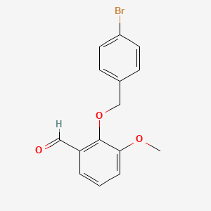 2-[(4-Bromobenzyl)oxy]-3-methoxybenzaldehyde