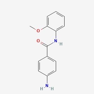 molecular formula C14H14N2O2 B1271054 4-amino-N-(2-methoxyphenyl)benzamide CAS No. 787-59-7