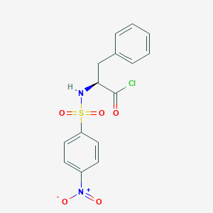molecular formula C15H13ClN2O5S B127106 N-(4-Nitrophenylsulfonyl)-L-phenylalanyl Chloride CAS No. 146815-23-8