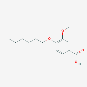molecular formula C14H20O4 B1271075 4-Hexyloxy-3-methoxy-benzoic acid CAS No. 79294-58-9