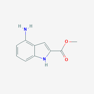 molecular formula C10H10N2O2 B127110 methyl 4-amino-1H-indole-2-carboxylate CAS No. 157649-54-2