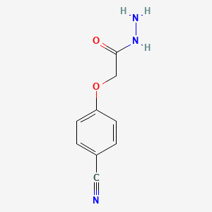 molecular formula C9H9N3O2 B1271103 2-(4-Cyanophenoxy)acetohydrazide CAS No. 380426-62-0