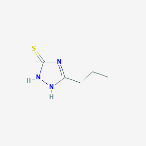 molecular formula C5H9N3S B1271131 5-propyl-4H-1,2,4-triazole-3-thiol CAS No. 7271-46-7