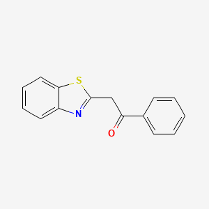 molecular formula C15H11NOS B1271136 2-(1,3-苯并噻唑-2-基)-1-苯基乙酮 CAS No. 56071-71-7