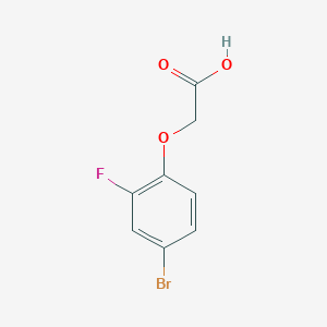 molecular formula C8H6BrFO3 B1271139 (4-Bromo-2-fluoro-phenoxy)-acetic acid CAS No. 451-90-1