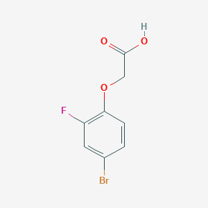 molecular formula C8H6BrFO3 B1271139 (4-Bromo-2-fluorophenoxy)acetic acid CAS No. 451-90-1