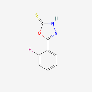molecular formula C8H5FN2OS B1271142 5-(2-Fluorophenyl)-1,3,4-oxadiazole-2-thiol CAS No. 108413-51-0