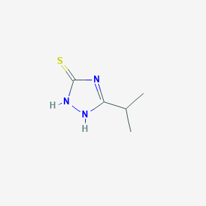 molecular formula C5H9N3S B1271158 5-Isopropyl-4H-[1,2,4]triazole-3-thiol CAS No. 59689-64-4