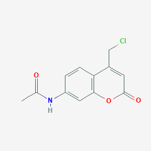 molecular formula C12H10ClNO3 B1271162 N-[4-(chloromethyl)-2-oxo-2H-chromen-7-yl]acetamide CAS No. 447398-67-6
