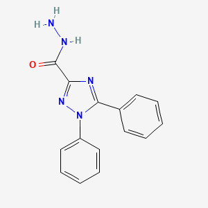 molecular formula C15H13N5O B1271167 1,5-Diphenyl-1H-1,2,4-triazole-3-carbohydrazide CAS No. 92555-70-9