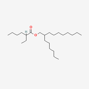 molecular formula C24H48O2 B12711709 Hexyldecyl ethylhexanoate CAS No. 439134-25-5
