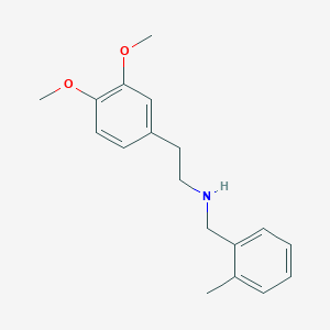 molecular formula C18H23NO2 B1271178 2-(3,4-dimethoxyphenyl)-N-(2-methylbenzyl)ethanamine CAS No. 356093-47-5