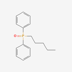 molecular formula C17H21OP B12711797 Phosphine oxide, diphenylpentyl- CAS No. 88533-60-2
