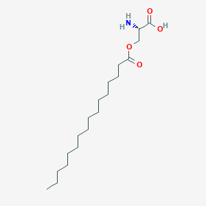 molecular formula C19H37NO4 B12711821 Serine o-palmitate CAS No. 88815-78-5