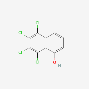 molecular formula C10H4Cl4O B12711868 1-Naphthol, 5,6,7,8-tetrachloro- CAS No. 32375-22-7