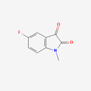 molecular formula C9H6FNO2 B1271196 5-fluoro-1-methyl-1H-indole-2,3-dione CAS No. 773-91-1