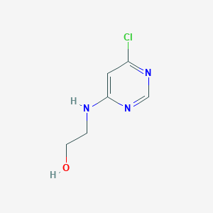 molecular formula C6H8ClN3O B1271200 2-((6-Chloropyrimidin-4-yl)amino)ethanol CAS No. 22177-94-2