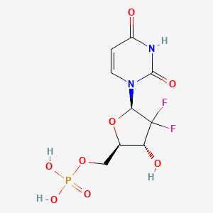 molecular formula C9H11F2N2O8P B12712007 Unii-D1OE4mxz8A CAS No. 139729-89-8