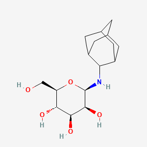 molecular formula C16H27NO5 B12712018 beta-D-Mannopyranosylamine, N-tricyclo(3.3.1.1(sup 3,7))dec-2-yl- CAS No. 178563-28-5