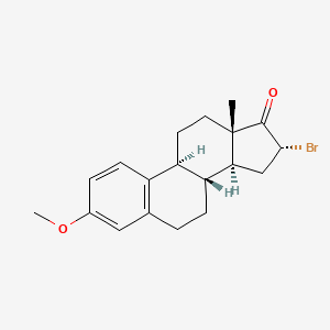 molecular formula C19H23BrO2 B12712041 Estra-1,3,5(10)-trien-17-one, 16-bromo-3-methoxy-, (16alpha)- CAS No. 10324-68-2