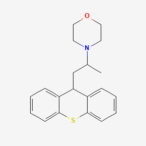 molecular formula C20H23NOS B12712109 4-(1-Methyl-2-thioxanthen-9-ylethyl)morpholine CAS No. 102156-30-9